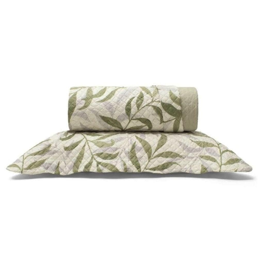 Cobre Leito Buettner Solteiro Microfibra Renove Estampado Angelus 2 Peças Bege