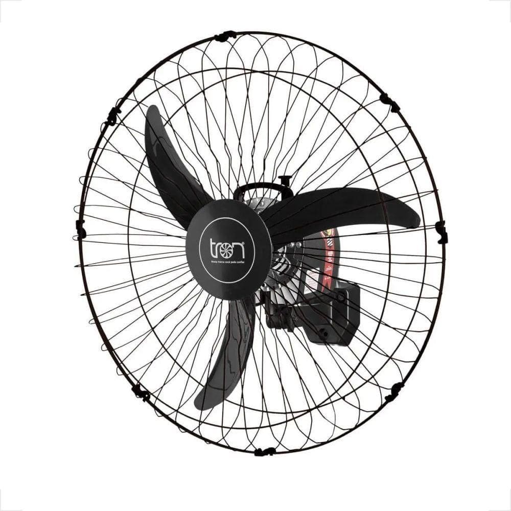 Ventilador Parede Oscilante 60cm Bivolt 140W Preto Industrial