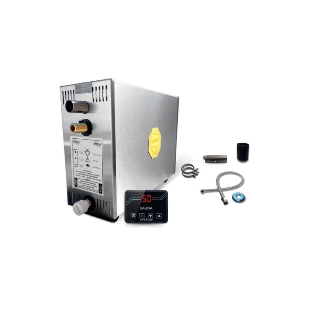 Sauna a Vapor 6kW Bifásico 220V - Painel Small - Impercap Saunas