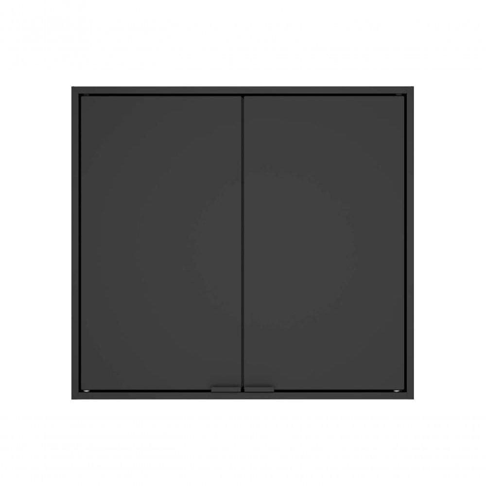 Armário Aéreo Multiúso Itatiaia Smart - 2 Portas - Preto Matte