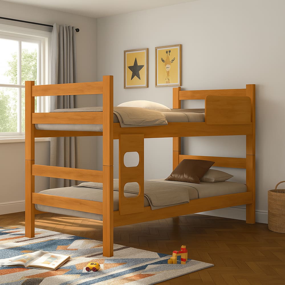 Cama Beliche Aurora Modular 2 em 1 Desmontável Minimalista