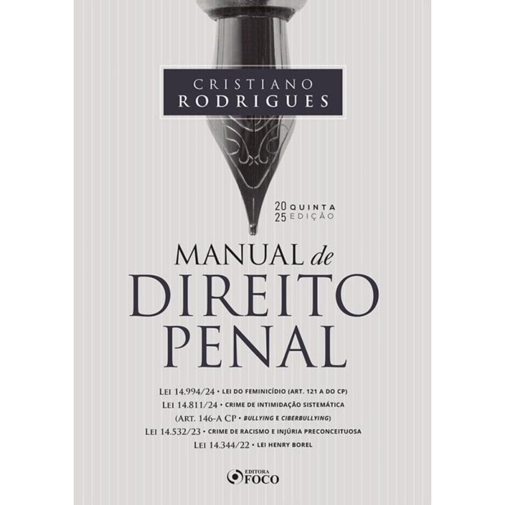 Manual De Direito Penal - 5ª Ed - 2025