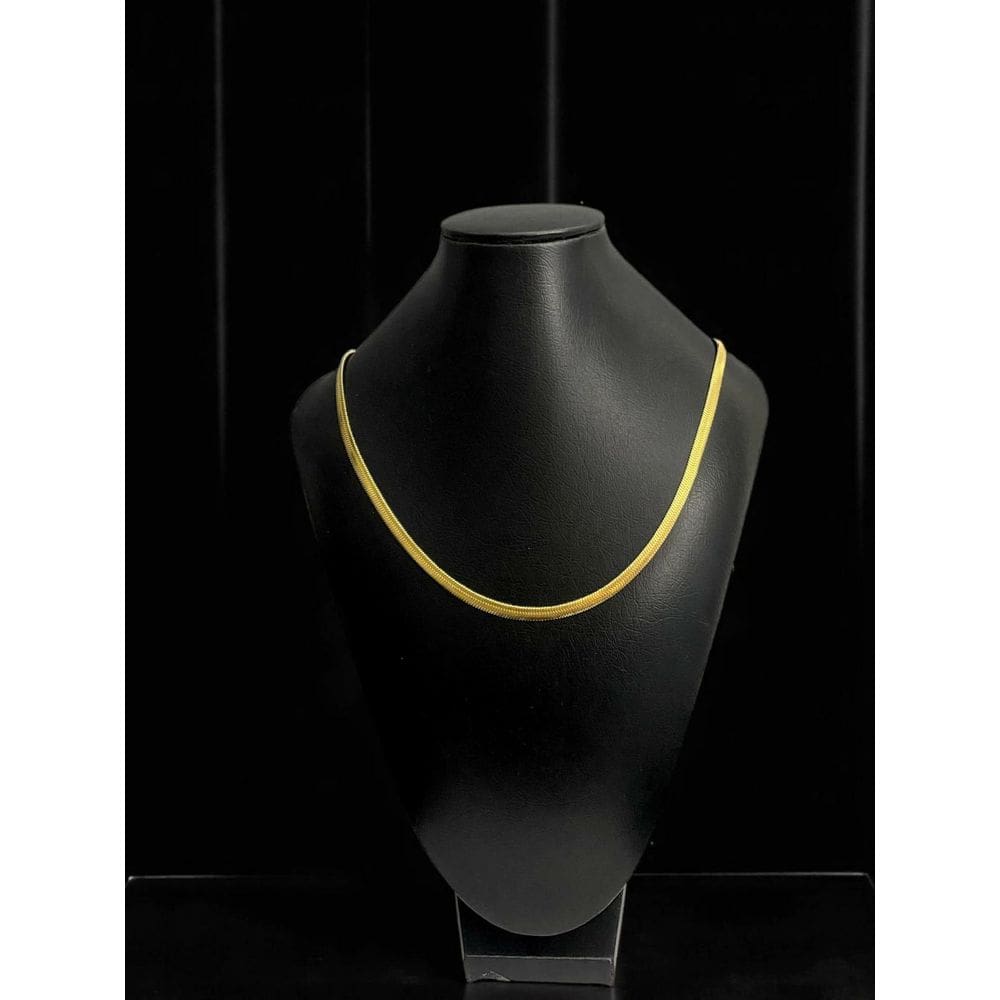 Cordão Snake 5Mm - Banhado A Ouro 18K