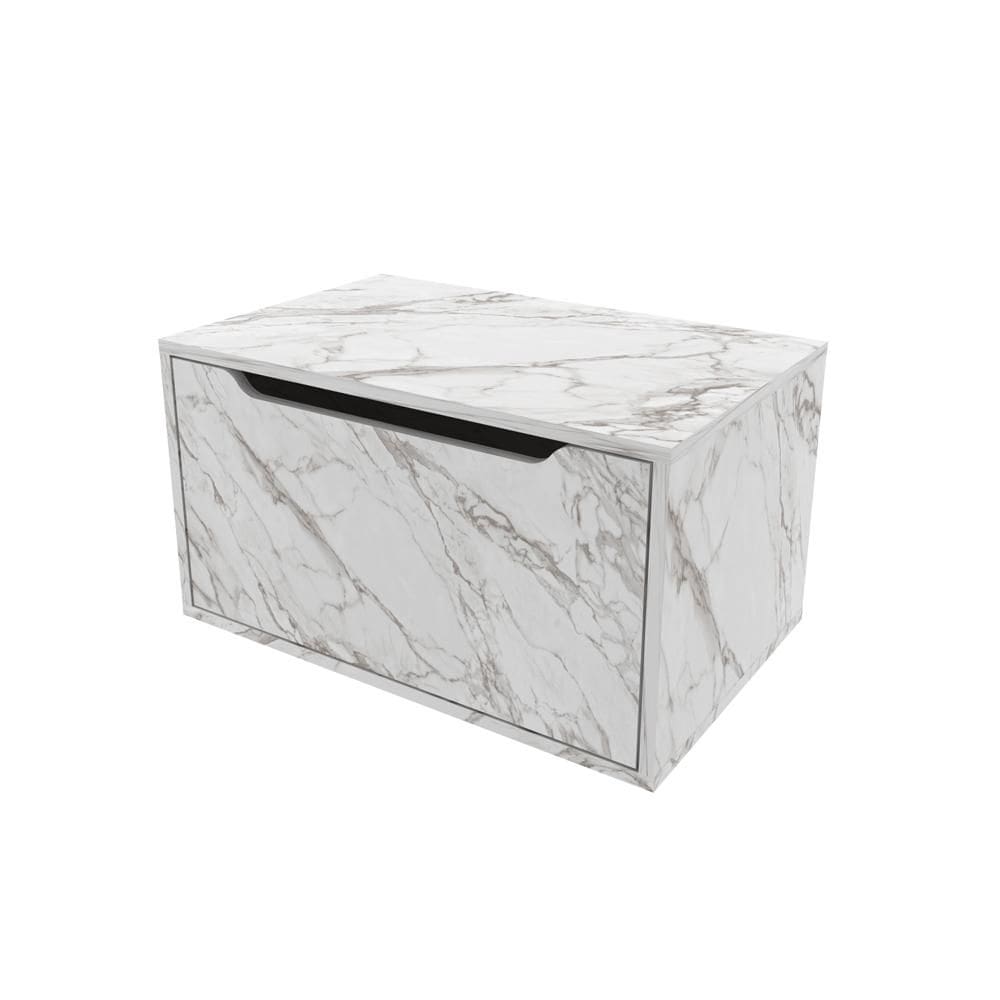 Balcão Gabinete 60cm com 1 Porta BN3646 Mármore Branco - Tecno
