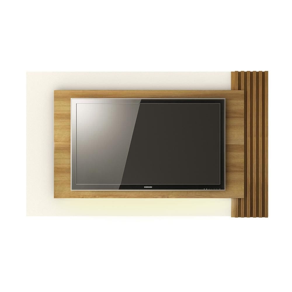 Painel com led para TV PL3003  Natural/Off White - Tecno