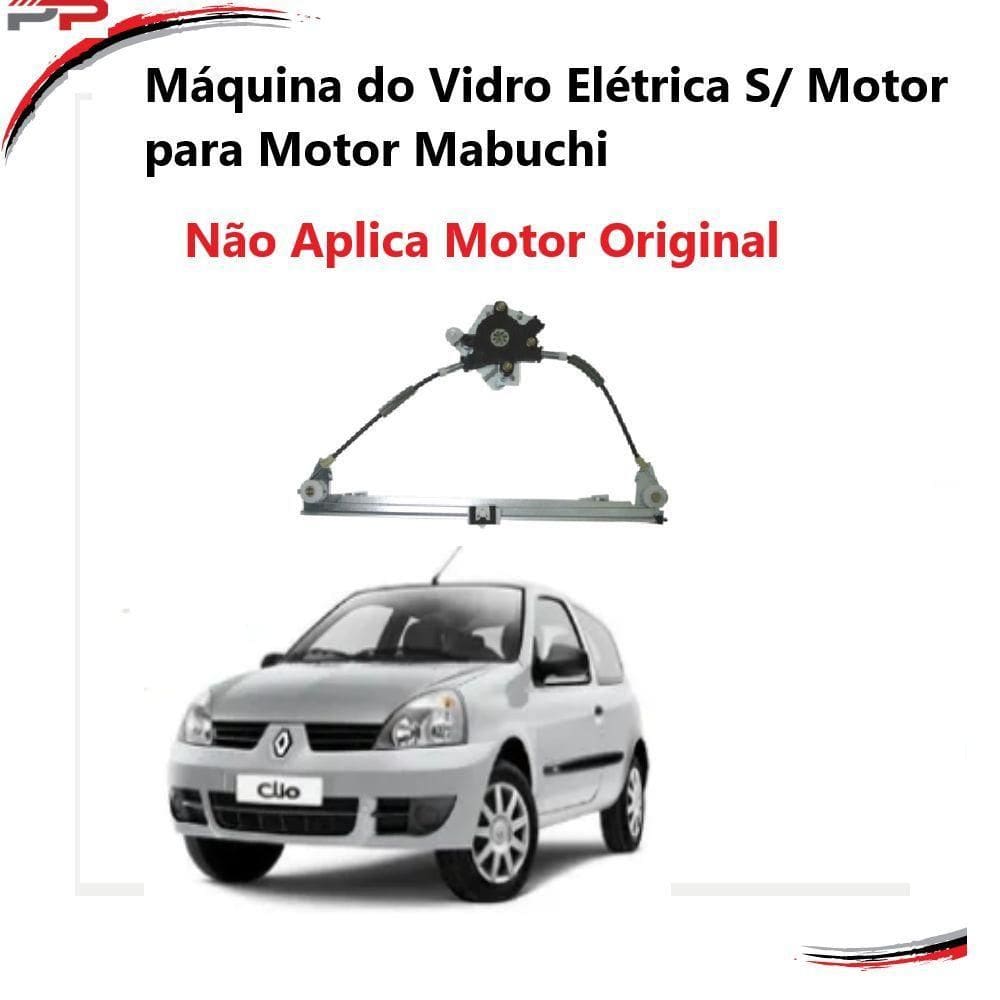 Máquina Vidro Elétrico S-motor Esquerda Clio 99-16 2pt - Mab
