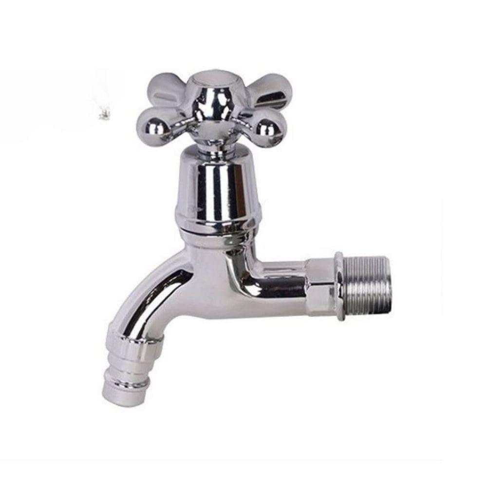 Torneira Curta Pia Tanque Banheiro Pvc Cromada 1/2``