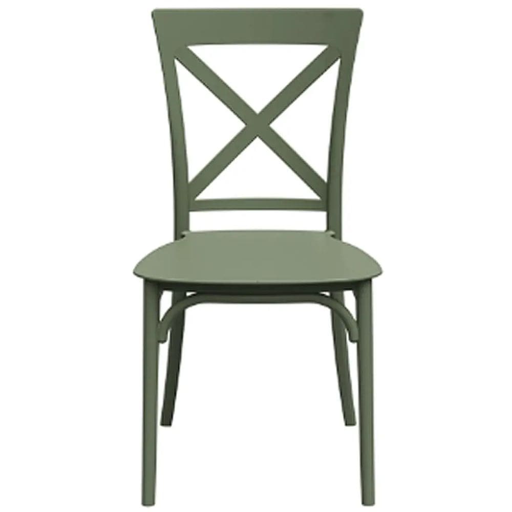Cadeira Robust Cross Forte Plástico Cor Verde