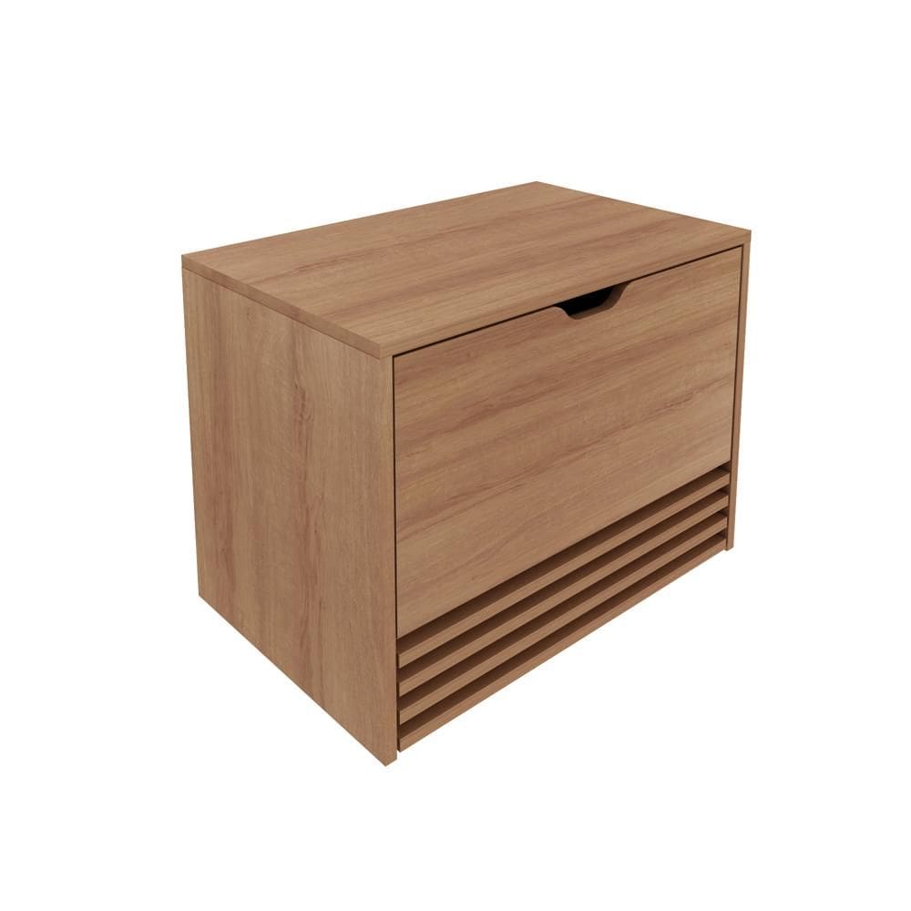 Balcão Gabinete Suspenso 60cm com 1 Porta e 1 Gaveta BN3613  Amêndoa - Tecno
