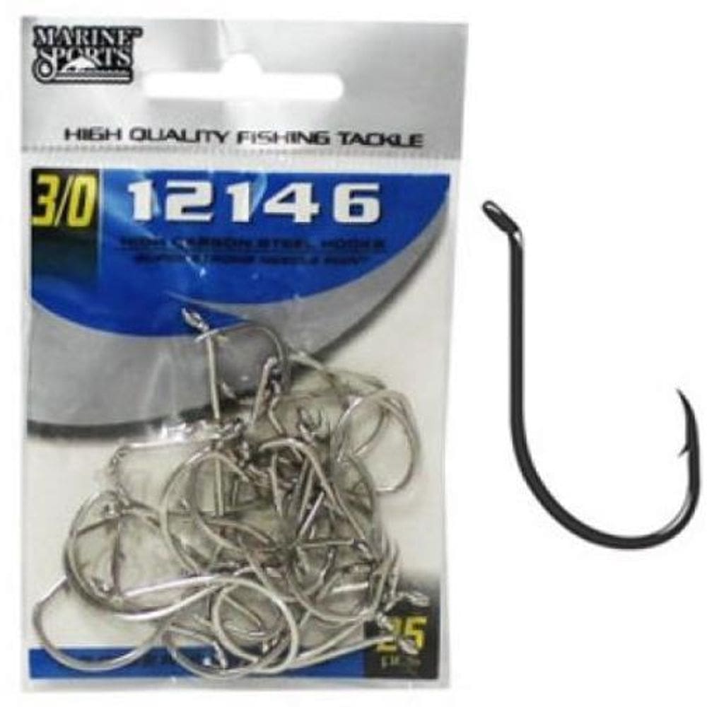 Anzol Marine Sports 12146 N° 3/0 Nickel - 25 Peças