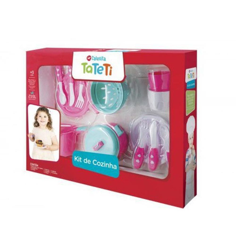 Kit De Cozinha Rosa - Caixa - Tateti