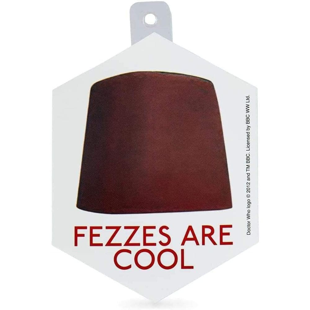 Adesivo Doctor Who Fezzes Are Cool Eleventh Doctor Red Fez