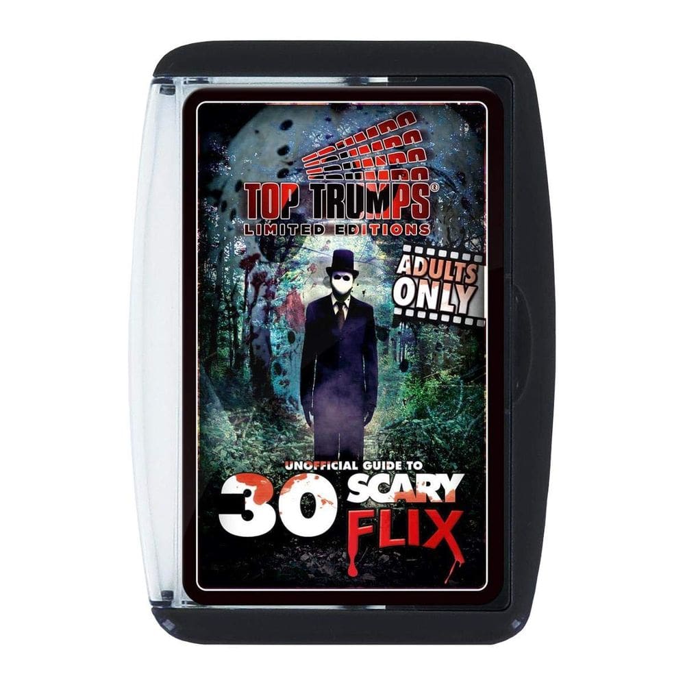 Jogo de cartas Top Trumps Unofficial Top 30 Scary Flix 18+