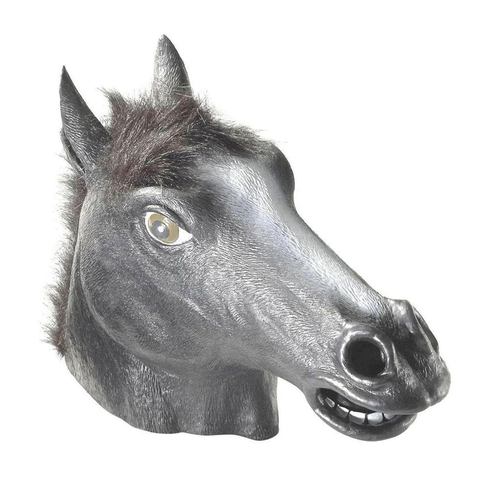 Máscara Animal Forum Novelties Deluxe Latex Black Horse