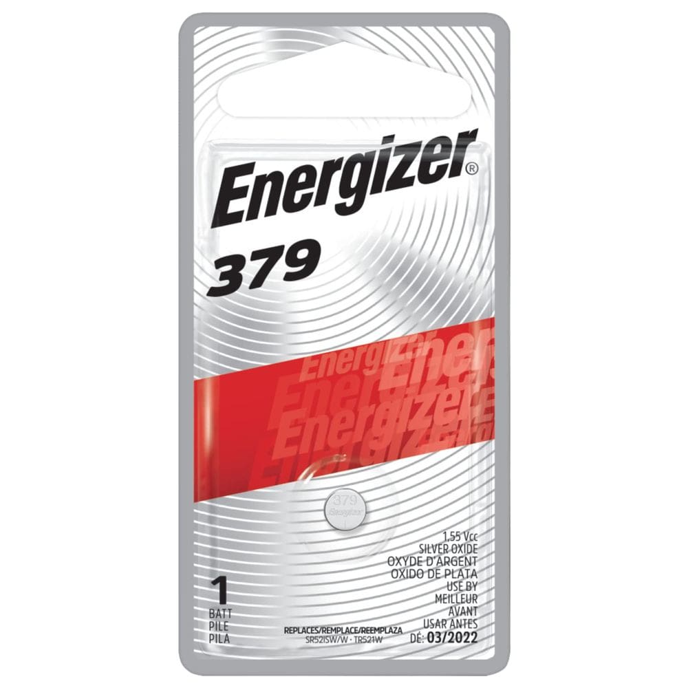Bateria de botão Energizer 379 Silver Oxide 1.5V, 1 pacote