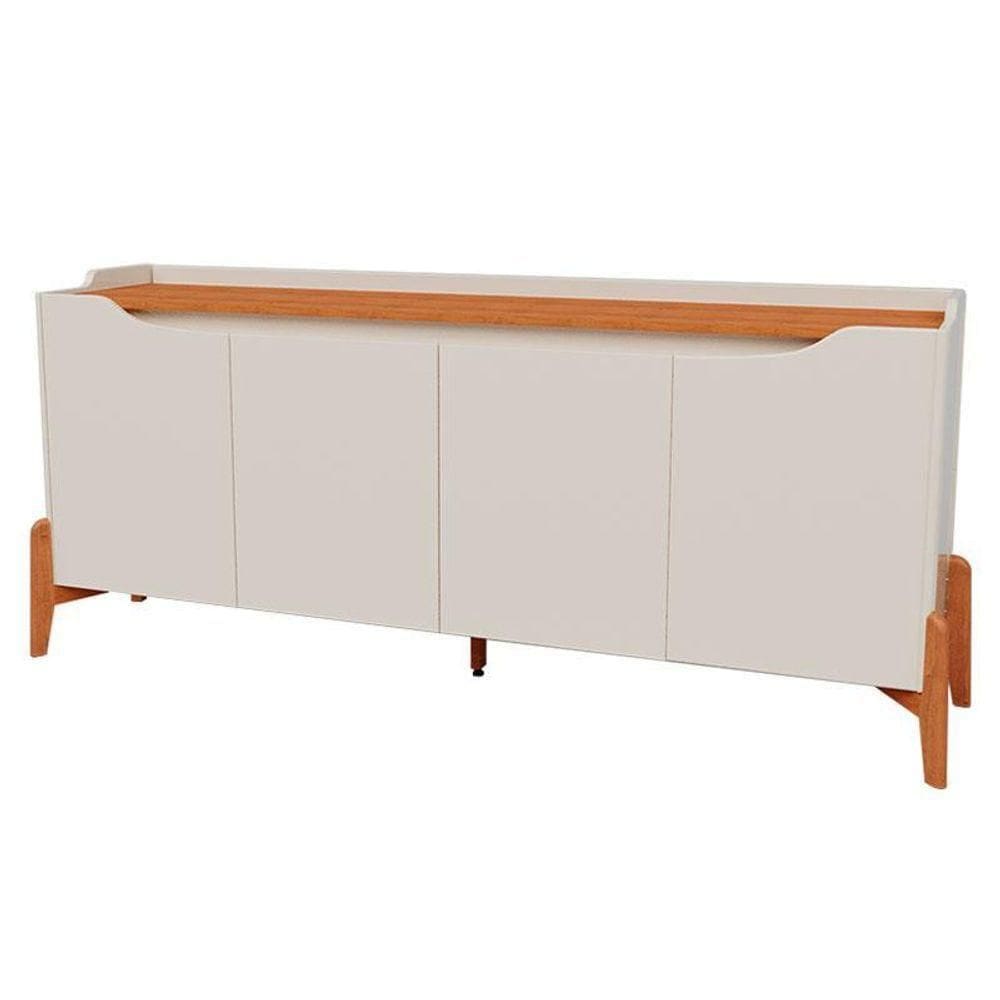 Aparador Para Sala Buffet Studio Off White Nature - Imcal