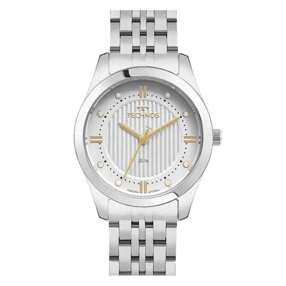 Relógio Technos Feminino Boutique Prata - 2036msy/1k