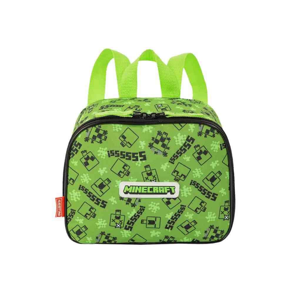 Lancheira Creeper Minecraft Colorido P 066175