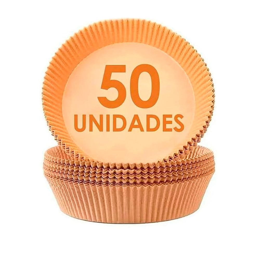 [50 Unidades] Formas Descartáveis para Assar Cozinhar Antiaderente para Airfryer
