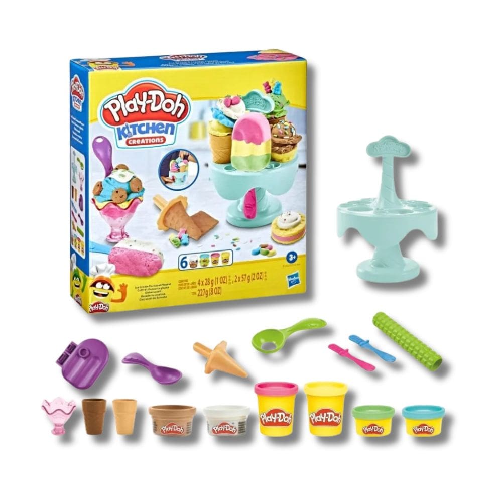 Massinha Play Doh Carrossel De Sorvete (F5332) - Hasbro