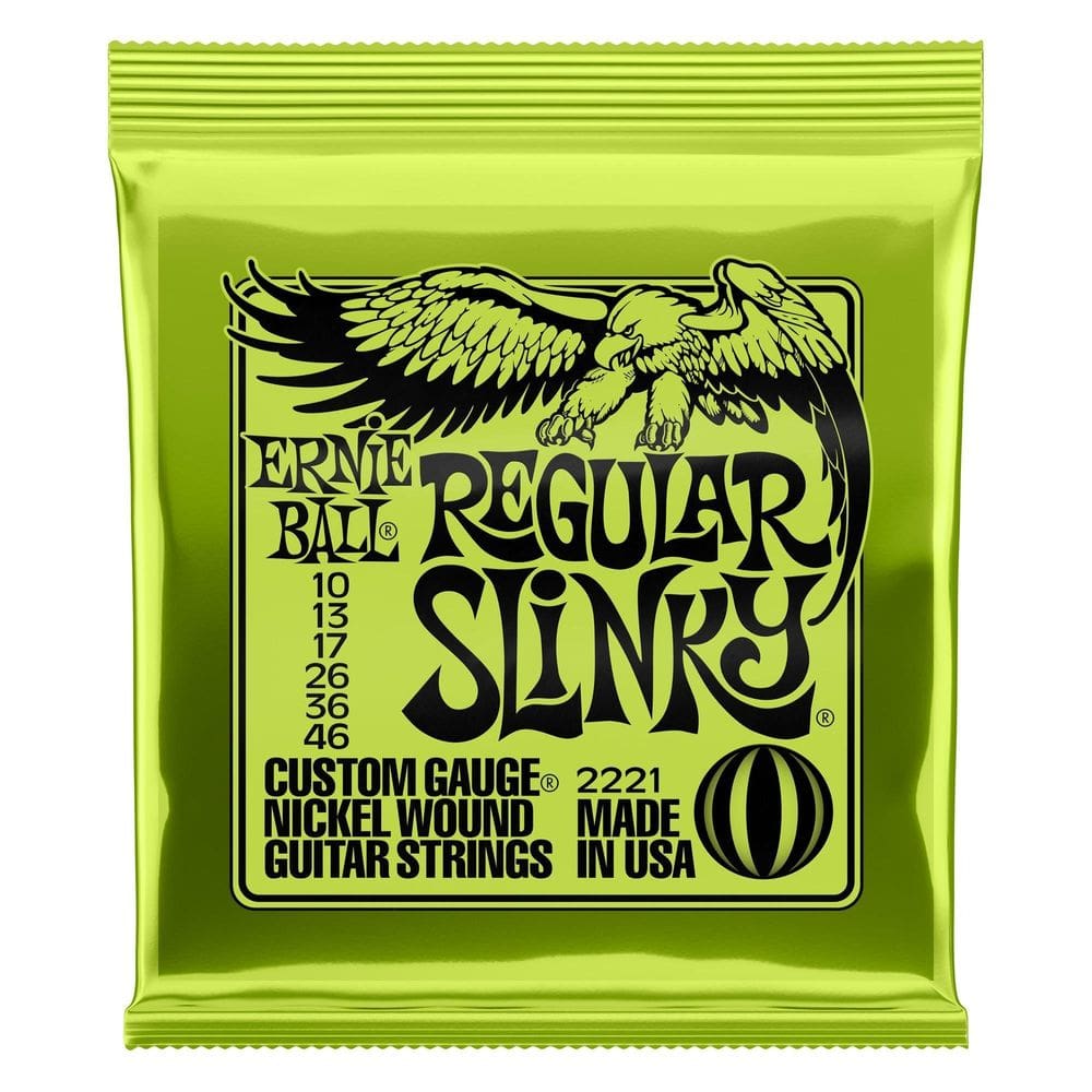 Encordoamento Corda Guitarra Ernie Ball Regular 010 autêntico
