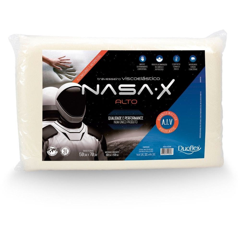 Travesseiro Nasa X Alto Duoflex