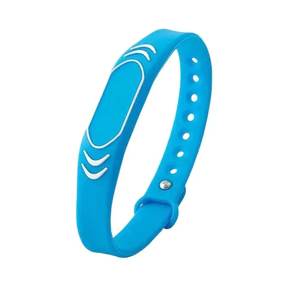 Pulseira Rfid De 13.56Mhz Silicone Ajustavel - Cor Azul
