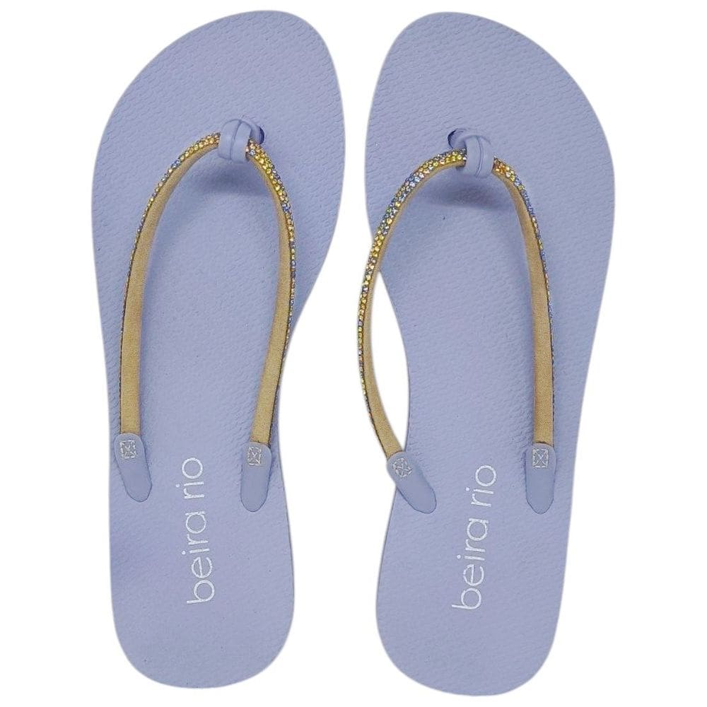 Chinelo Feminino de Dedo Strass Leve Estilo Charme Beira Rio