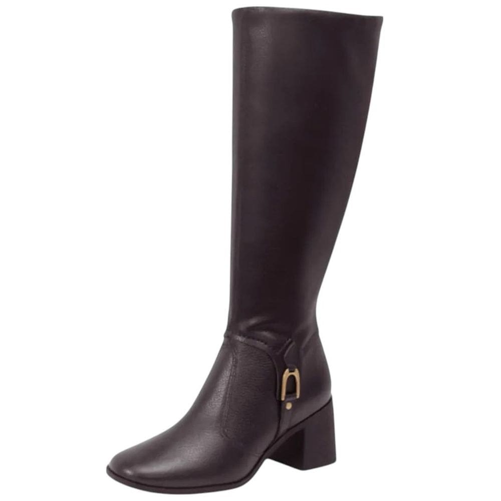 Bota Over Feminina Salto Bloco Elegante Conforto Bottero