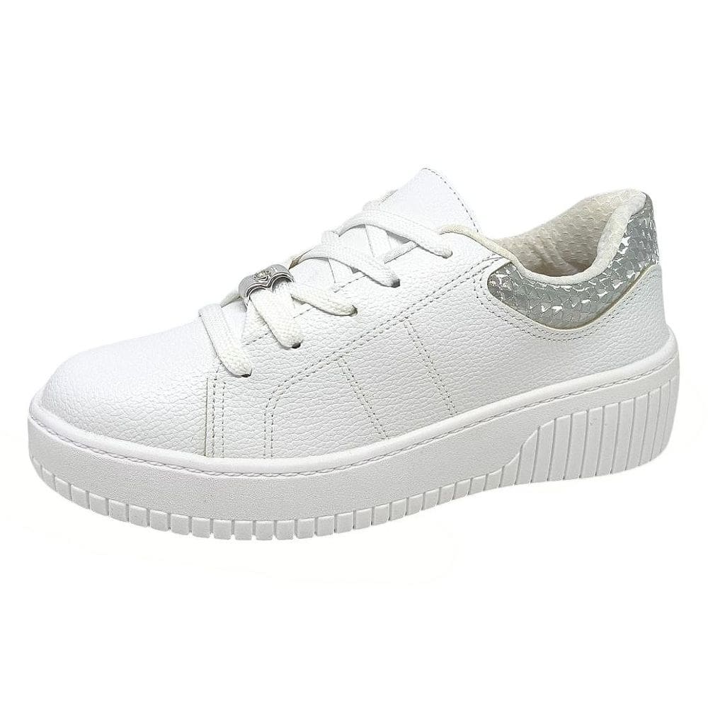 Tênis Feminino Casual Brilho Flatform Conforto Beira Rio