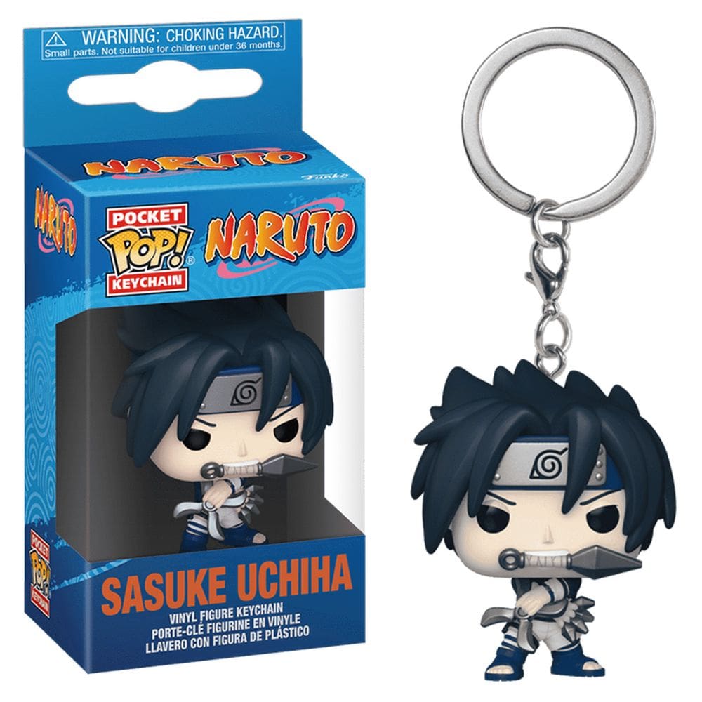 Chaveiro Funko Pop Keychain Naruto Sasuke Uchiha