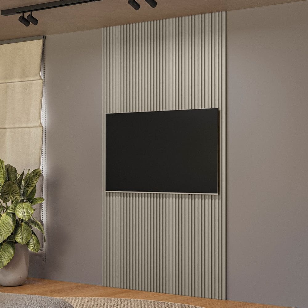 Painel Ripado para TV até 60 Polegadas Modular 1.4 Linea Brasil