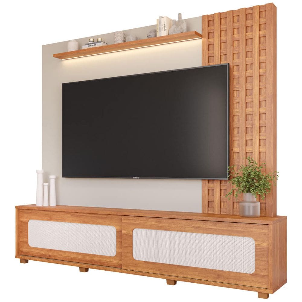 Estante Home p TV de até 84” Permobili Marrocos MDF