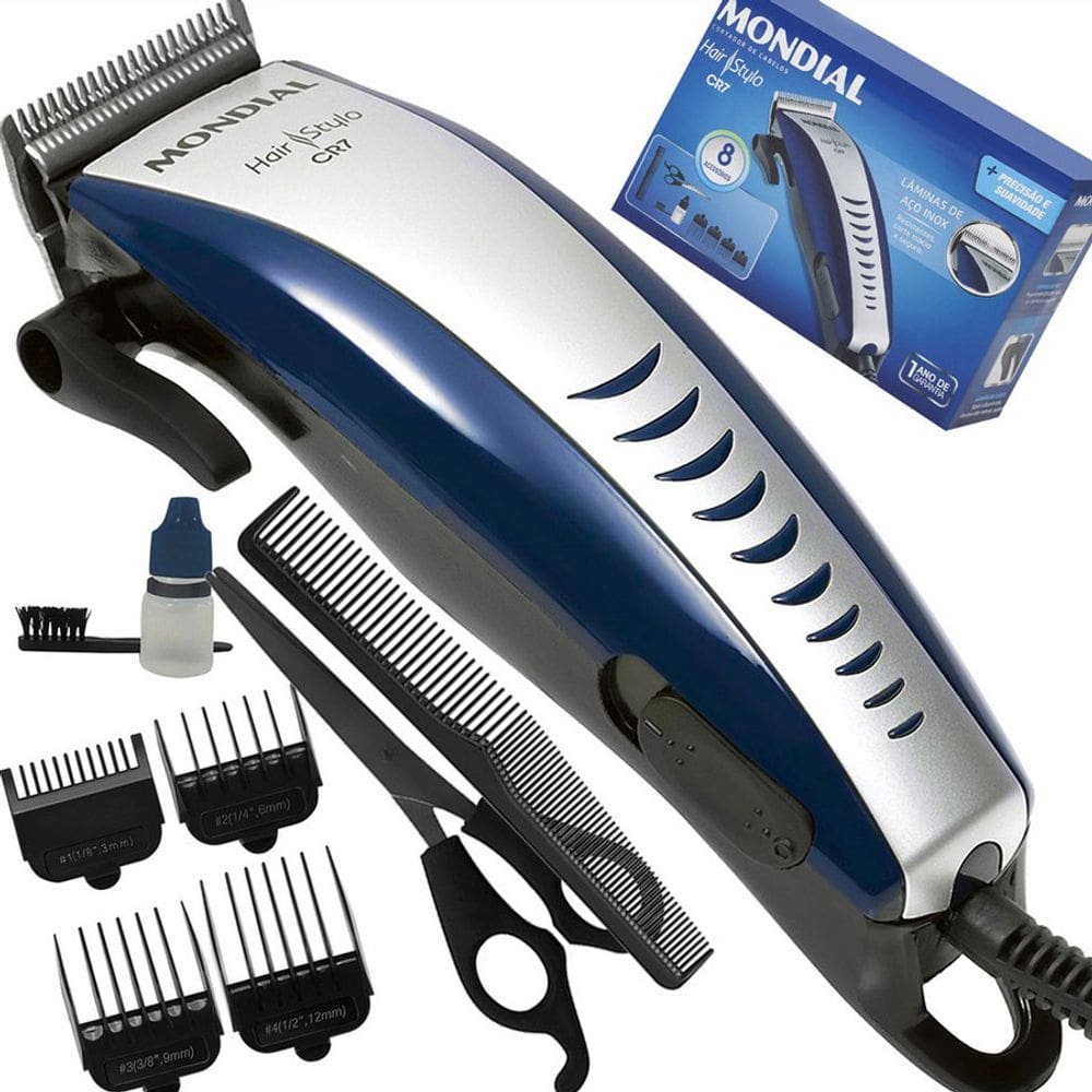 Maquininha de cortar cabelo Mondial Maquina de Barbear Hair Stylo CR-07 110V