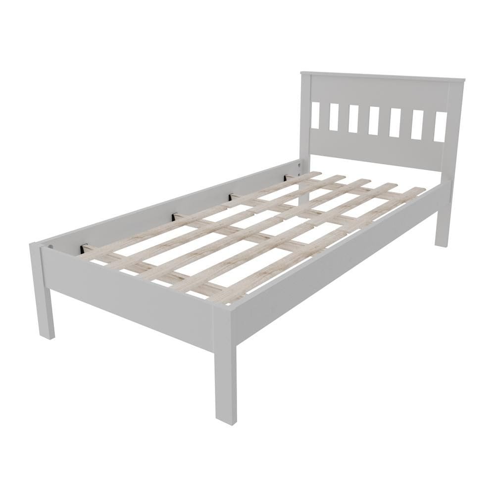 Cama de Solteiro CM8006 Para Colchão de 88cm  Branco - Tecno