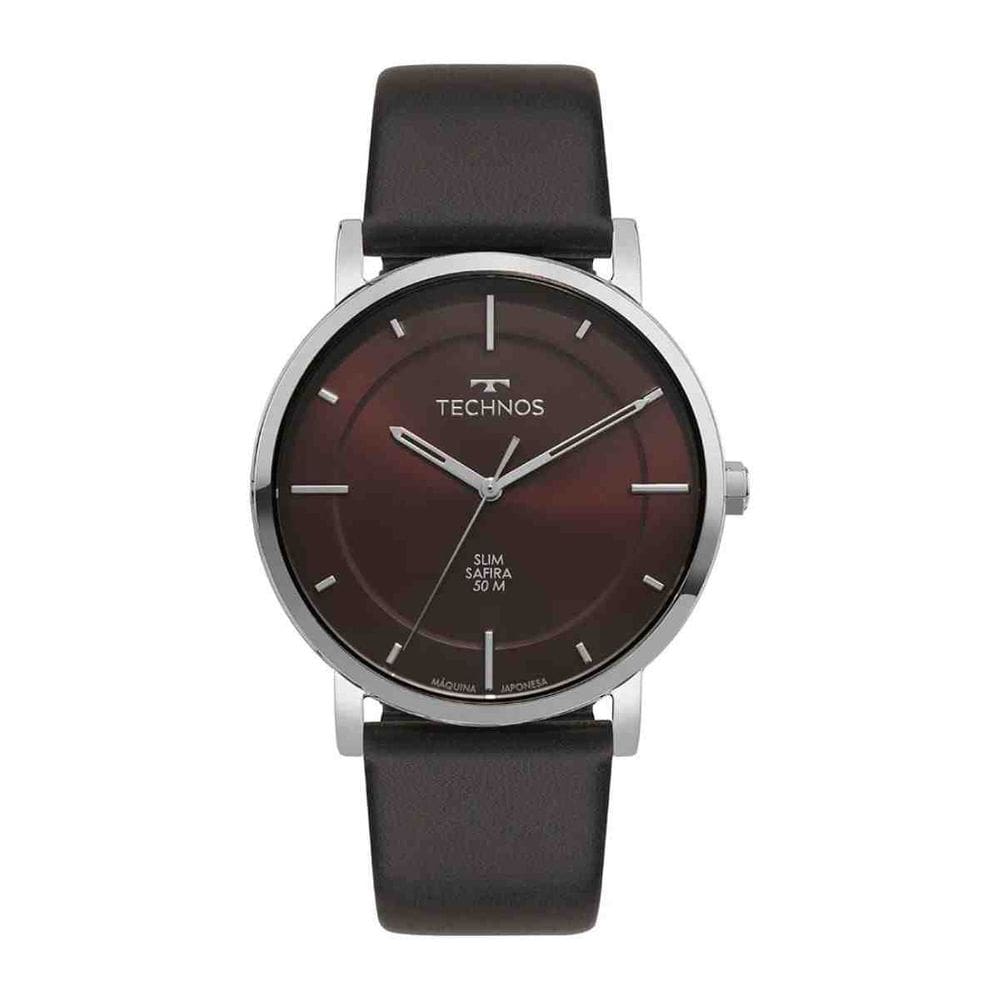 Relógio Technos Slim Prata Masculino GL32BL/0N
