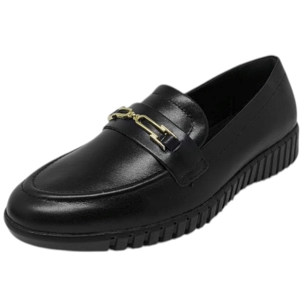 Sapato Mocassim Feminino Conforto Couro Comfortflex