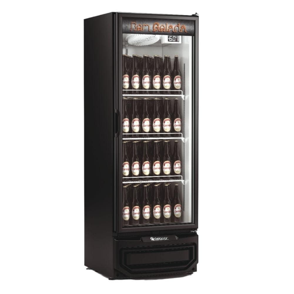 Cervejeira Gcb-40v Preto 410 Litros Porta Vidro 220V - Gelopar