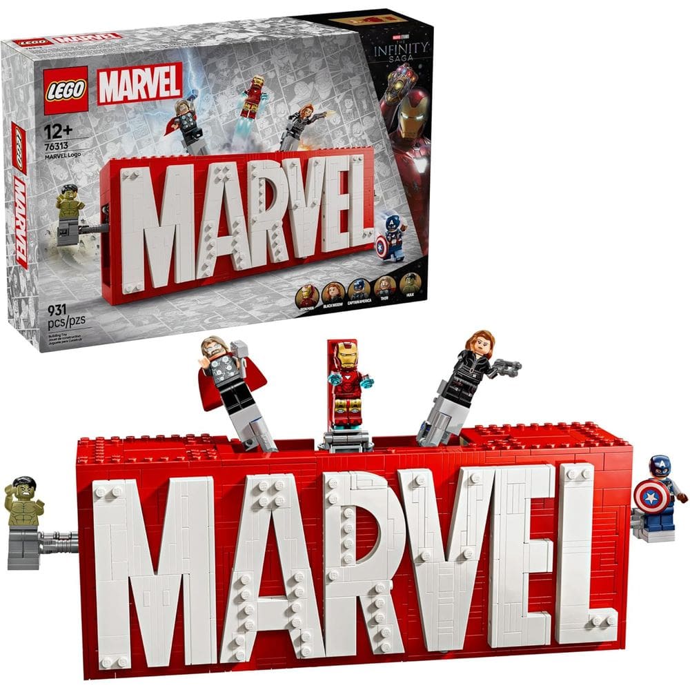 Lego Marvel - Logo E Minifiguras Da Marvel 76313