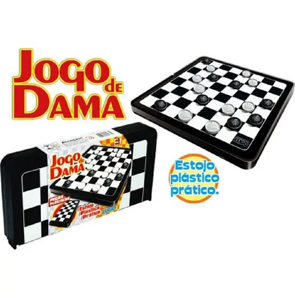 Jogo De Tabuleiro Dama - Lugo Brinquedos
