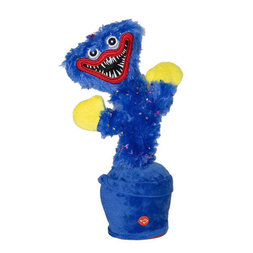 Boneco Dançante Musical Falante Poppy Play Repete Brinquedo Cor:Azul