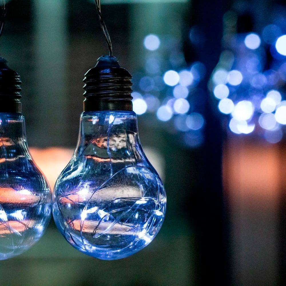 Fio De Fada Com 10 Lampadas De Led Pisca USB e Pilha Cores:Branco Frio