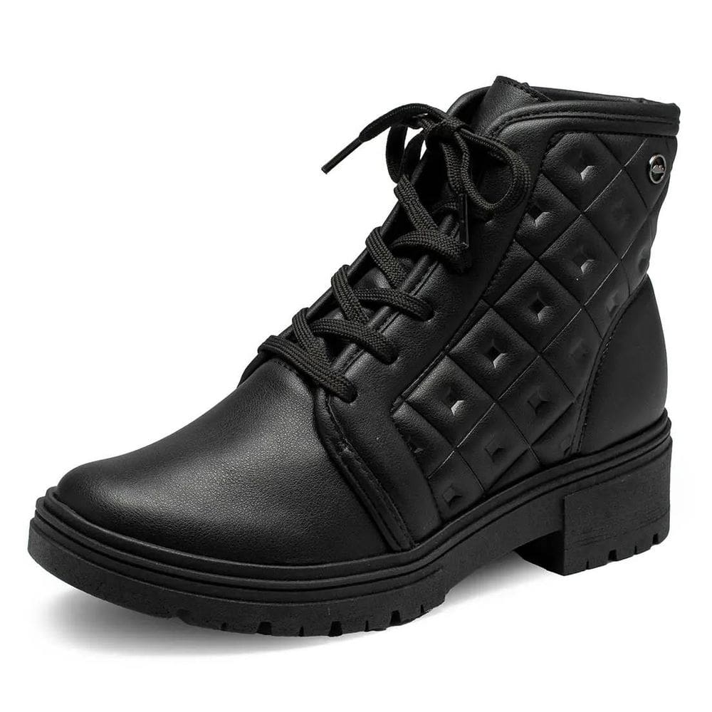 Bota Feminina Coturno Salto Bloco Conforto Casual Dakota