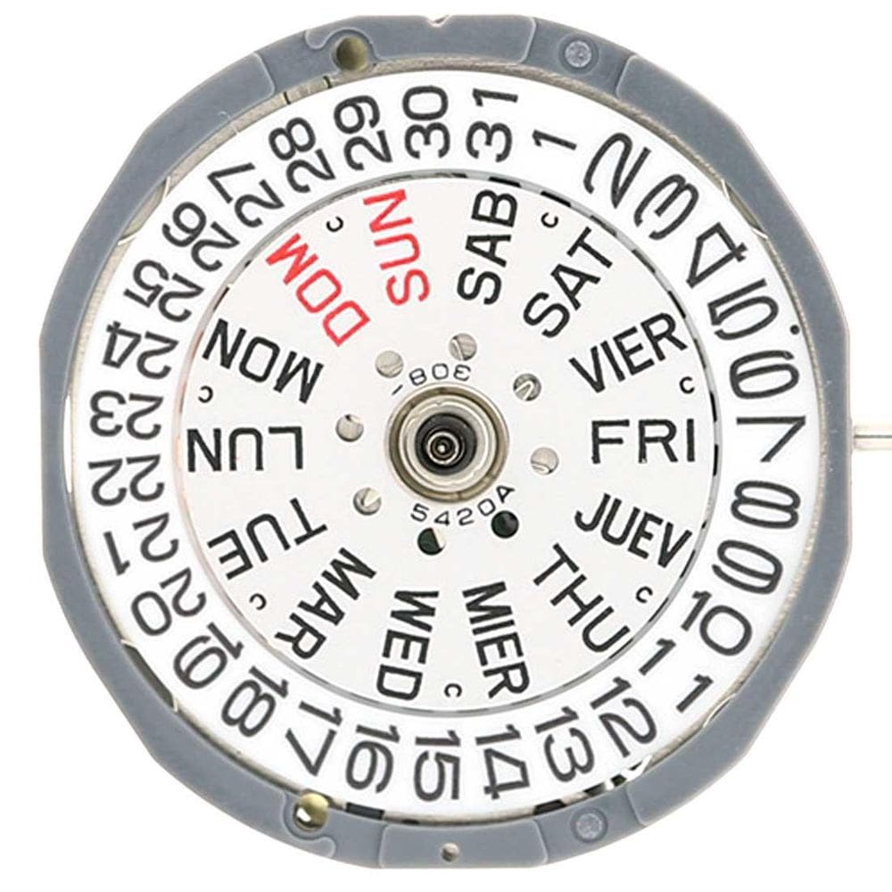 Máquina Relógio De Pulso Miyota 1L02 Calendário Posição 3