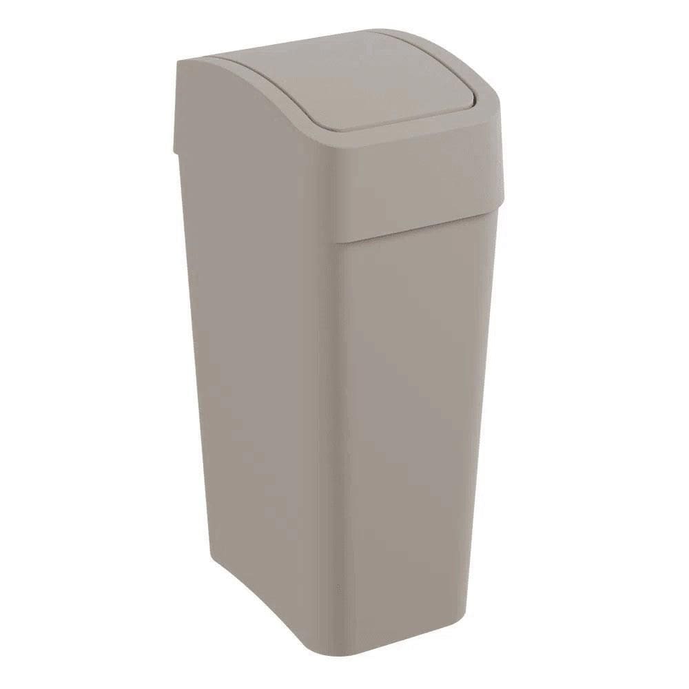 Lixeira Com Tampa Basculante 8 Litros Ltb2 - Argila - Astra