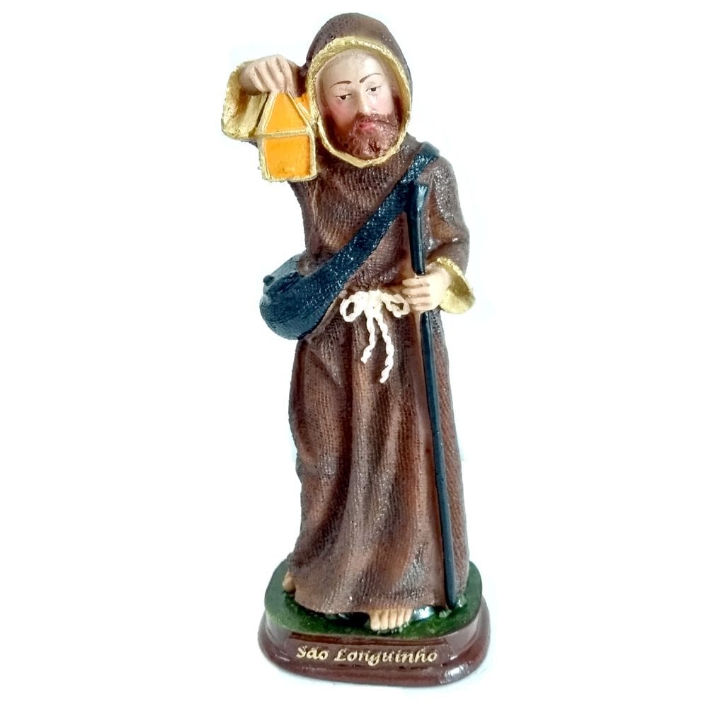 Escultura São Longuinho Resina 15 cm Evangelize