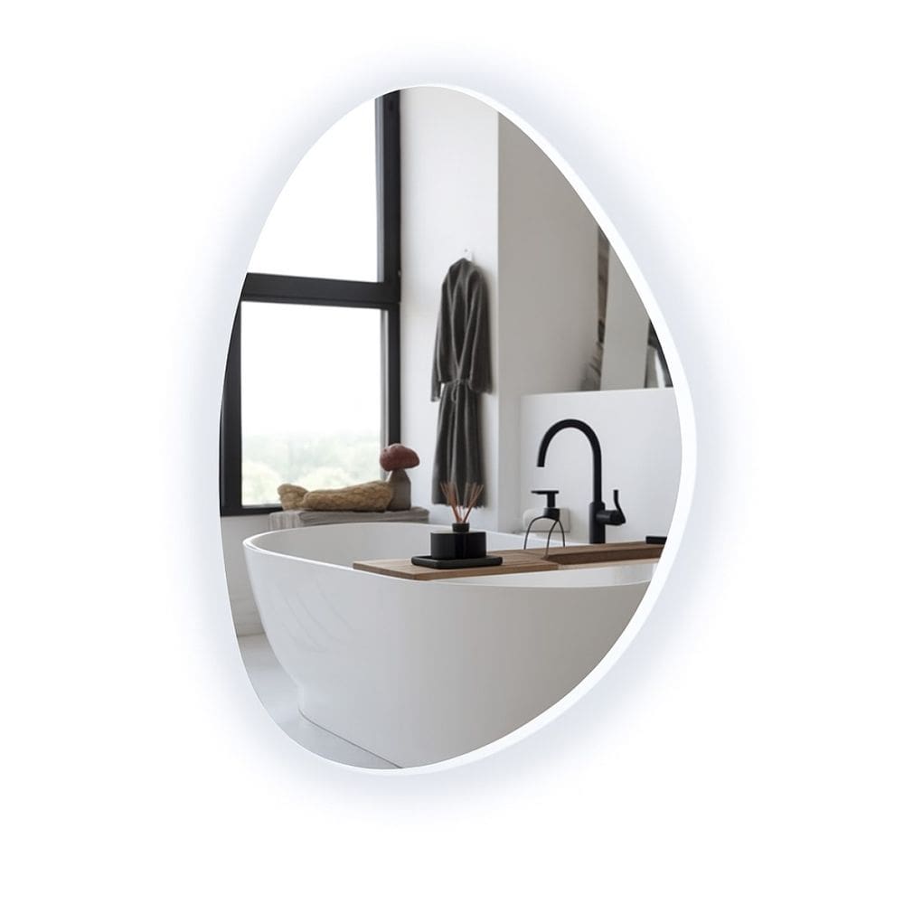 Espelho 51cm LED Frio Vertical Decorativo Salão de Beleza