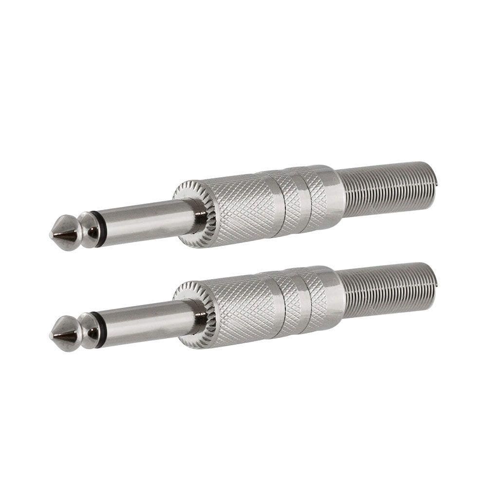 Par De Plugs P10 Macho Mono Hix Niquelado Hj011m - AC2964