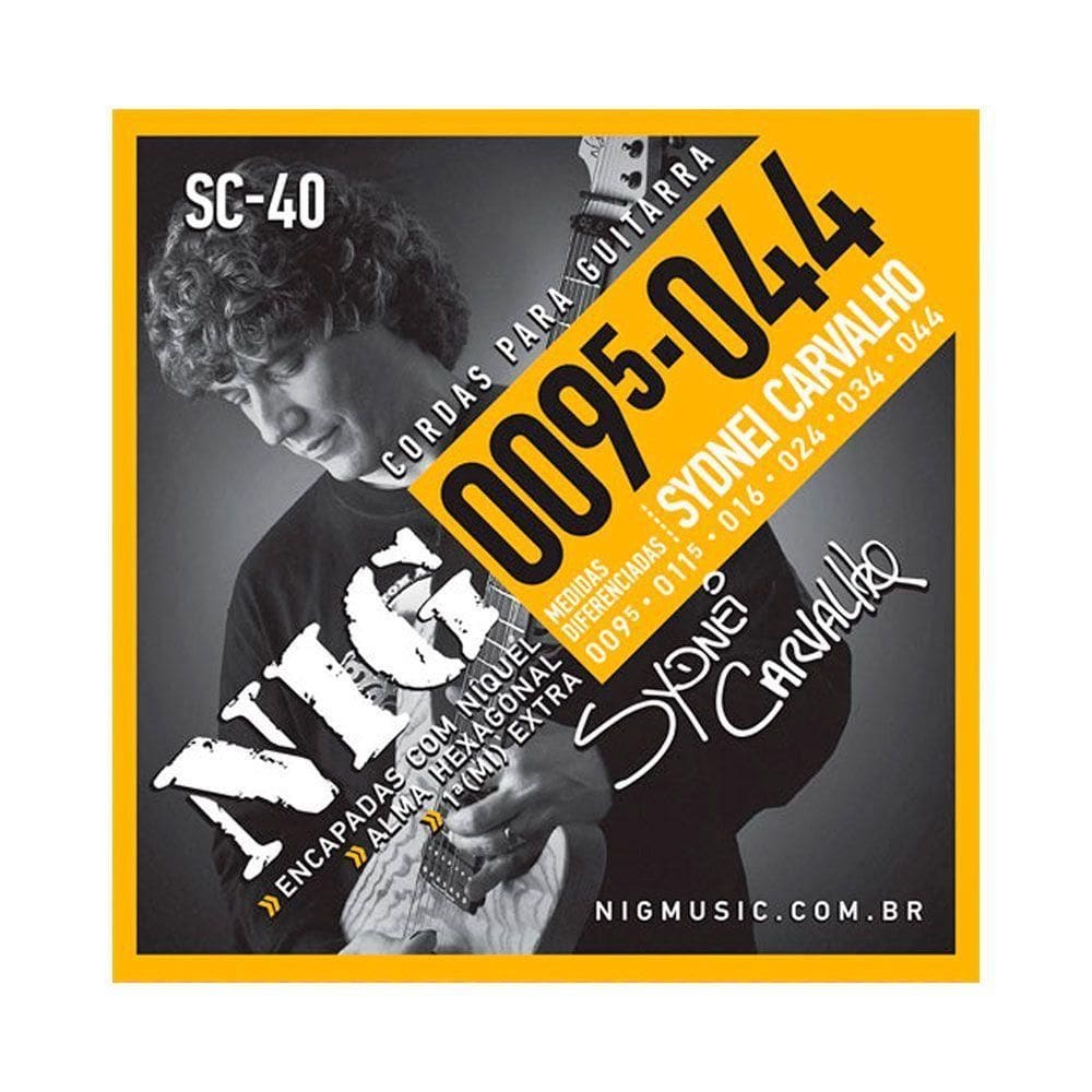 Corda Nig Sc40 P/ Guitarra Sydnei Carvalho 9.5/44 - Ec0096