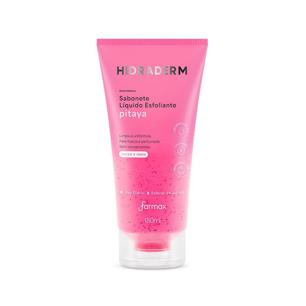 Sabonete Líquido Hidraderm Esfoliante Pitaya 180ml